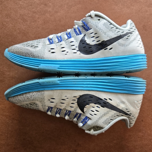 Nike Women's Lunartempo Gray Blue  705462-304 Athletic Running Shoes Size 8.5 - Picture 1 of 16